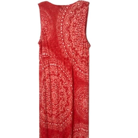 Tommy Bahama 'Dahlia Medallion' Soft Linen Maxi Dress - Reds/Pinks/White - M - Picture 7 of 12